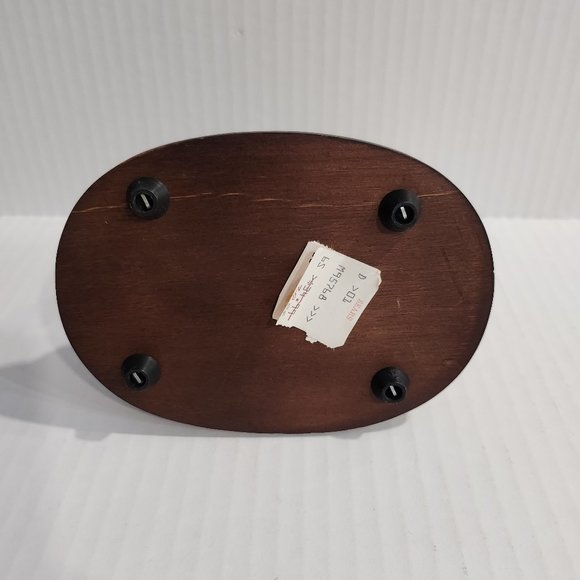 Vintage Arnart Imports Capidimonte Style Sheepdog Figurine on Wood Base - Picture 5 of 6